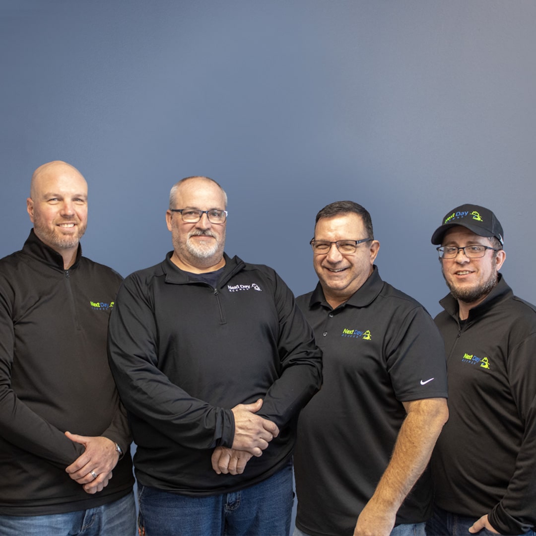 A trio from the Next Day Access team on a job site in San Antonio Texas