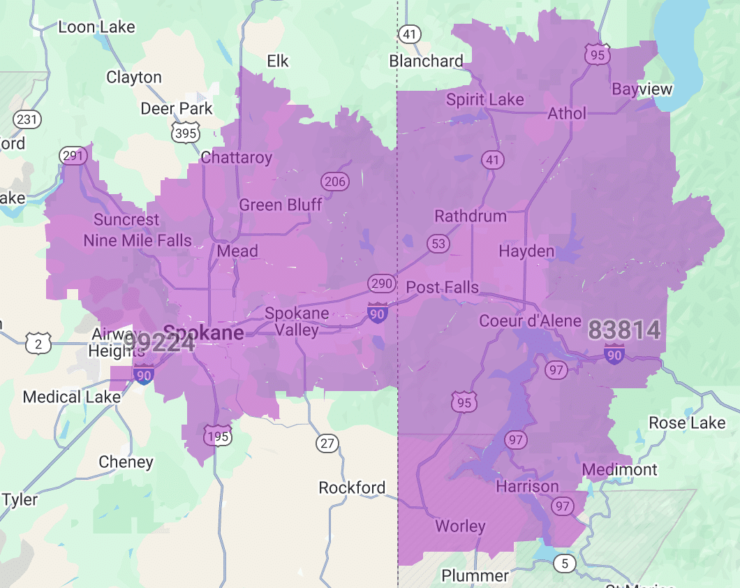 coverage area for knoxville tn