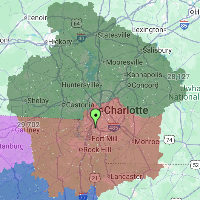 coverage area for knoxville tn