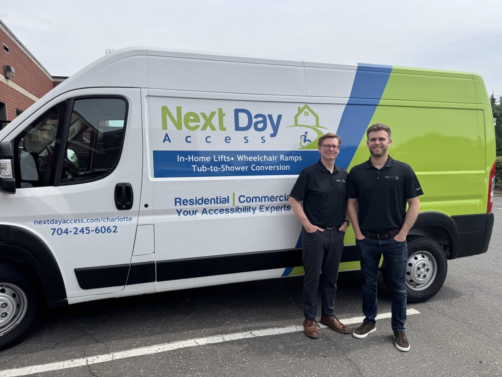 A trio from the Next Day Access team on a job site in San Antonio Texas