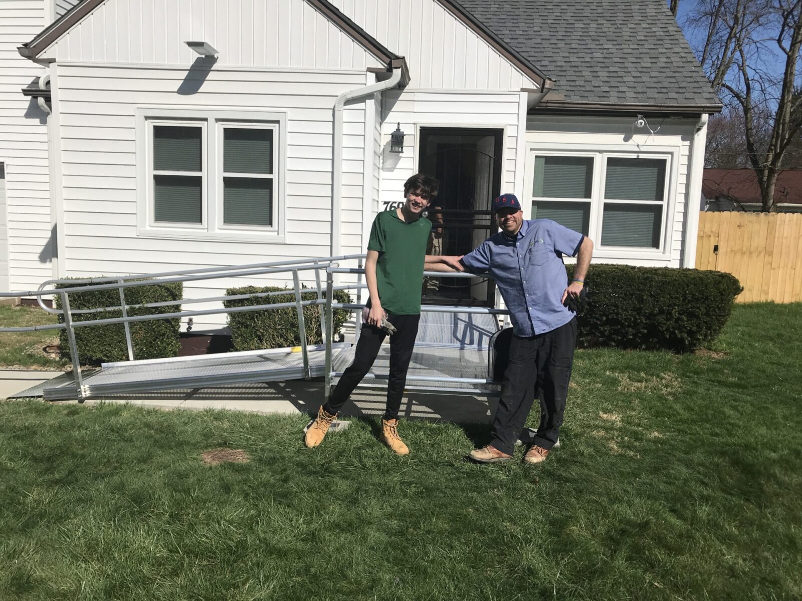 A trio from the Next Day Access team on a job site in San Antonio Texas