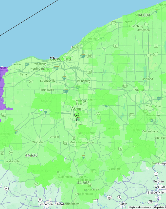 coverage area for knoxville tn