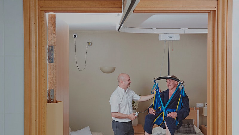 ADA complaint exterior ramp on the outside of a brick building