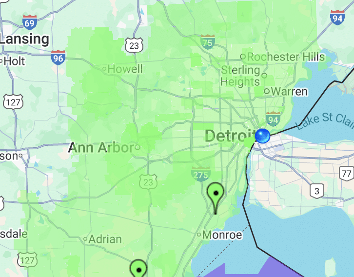 coverage area for knoxville tn