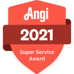 Angi 2021 Super Service Award Badge