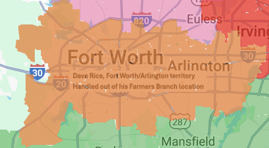 coverage area for knoxville tn
