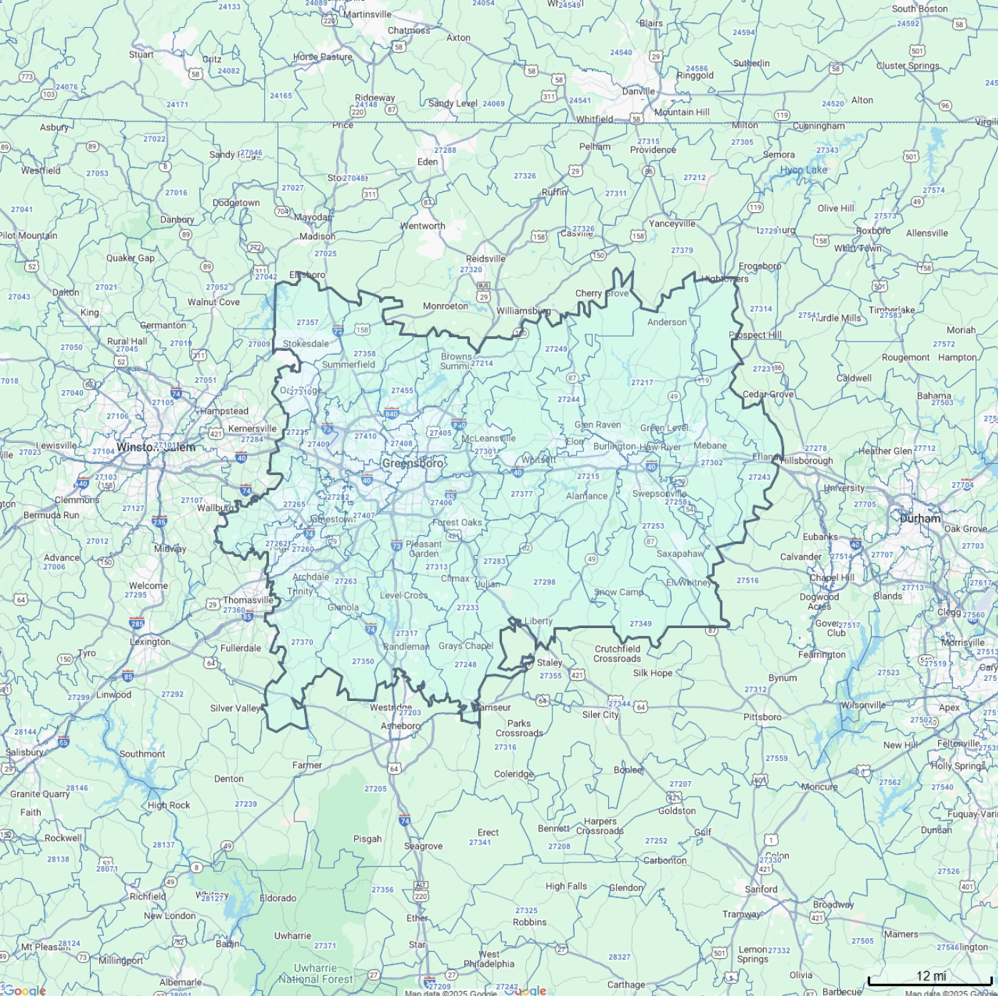 coverage area for knoxville tn