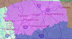 coverage area for knoxville tn