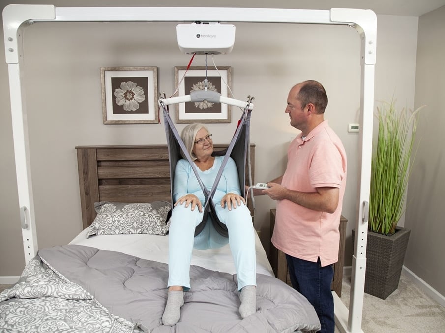 ADA complaint exterior ramp on the outside of a brick building