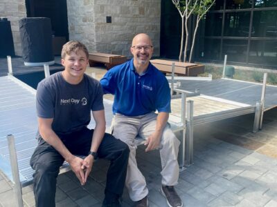 Event ramp installed by Next Day Access North Houston for Omni PGA Frisco Resort grand opening