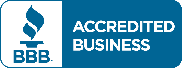Better Business Bureau (BBB) Accredited Business logo.
