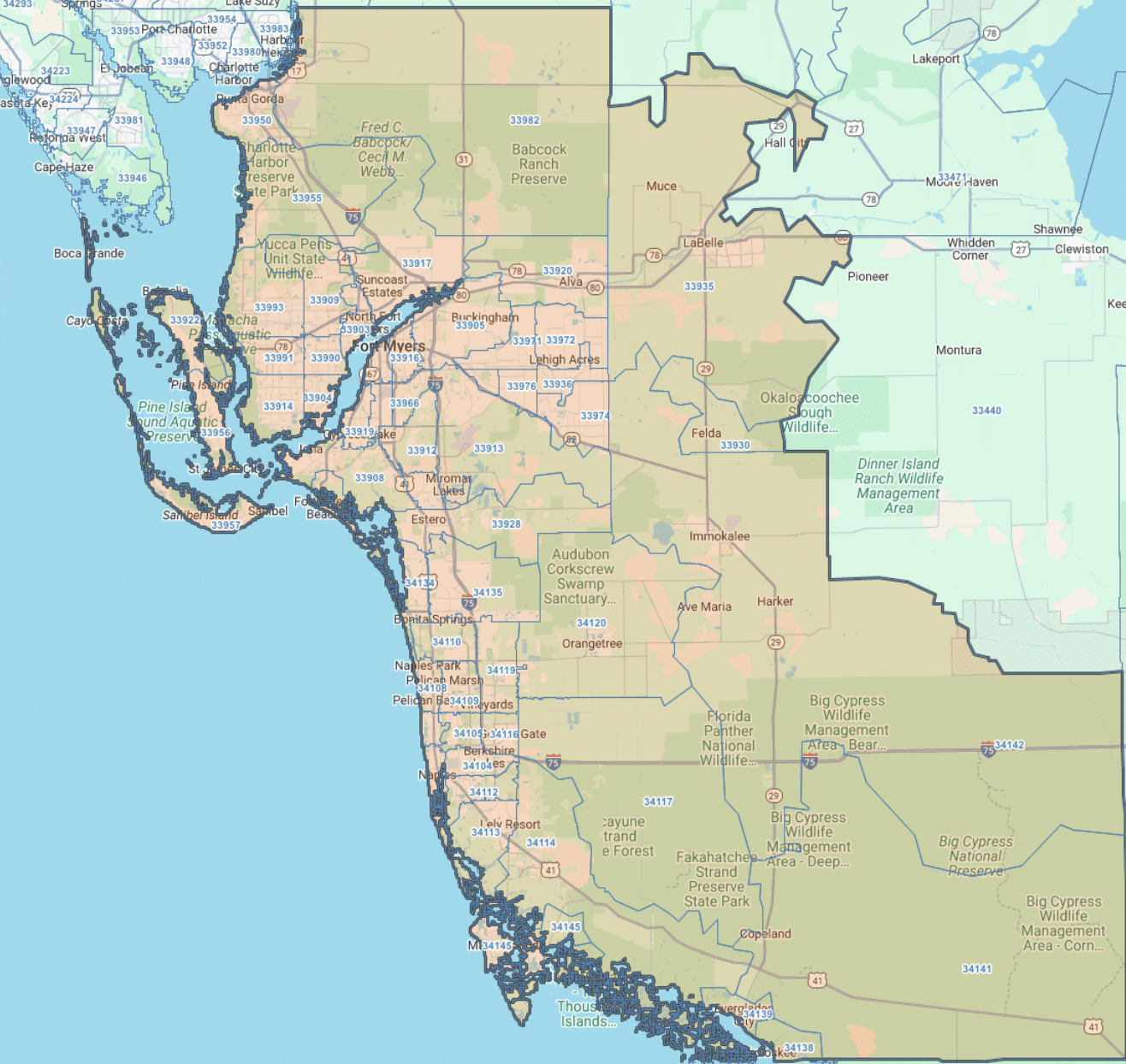 coverage area for knoxville tn