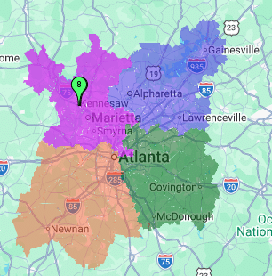 coverage area for knoxville tn