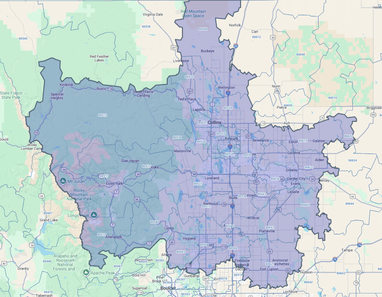 coverage area for knoxville tn