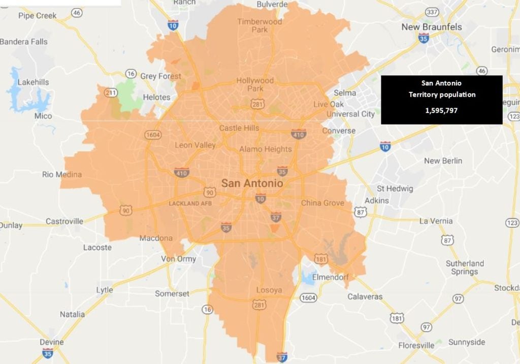 coverage area for knoxville tn
