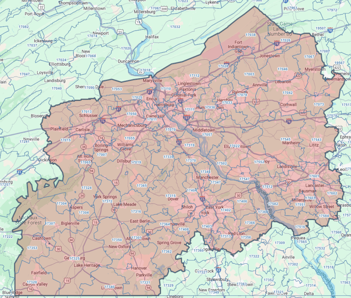 coverage area for knoxville tn