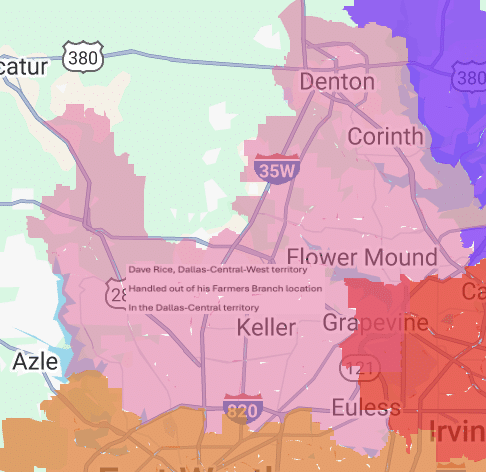 coverage area for knoxville tn