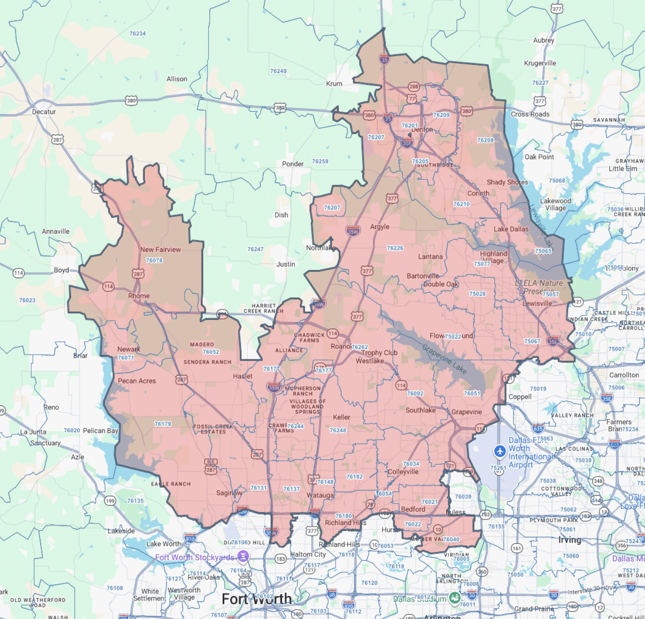coverage area for knoxville tn