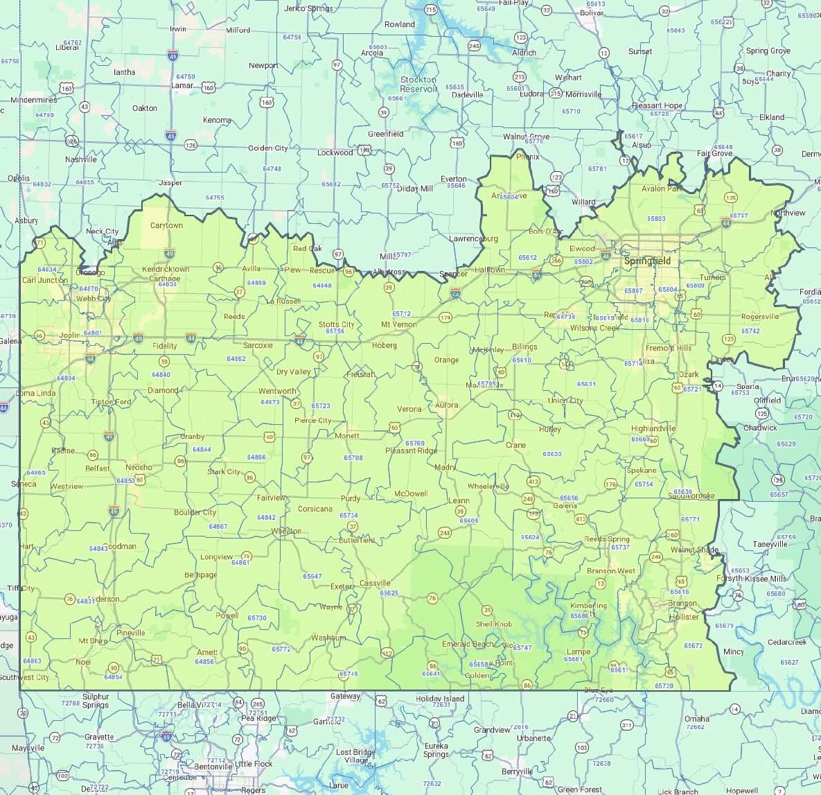 coverage area for knoxville tn