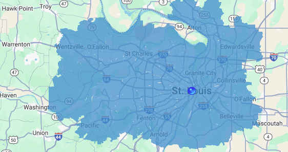 coverage area for knoxville tn