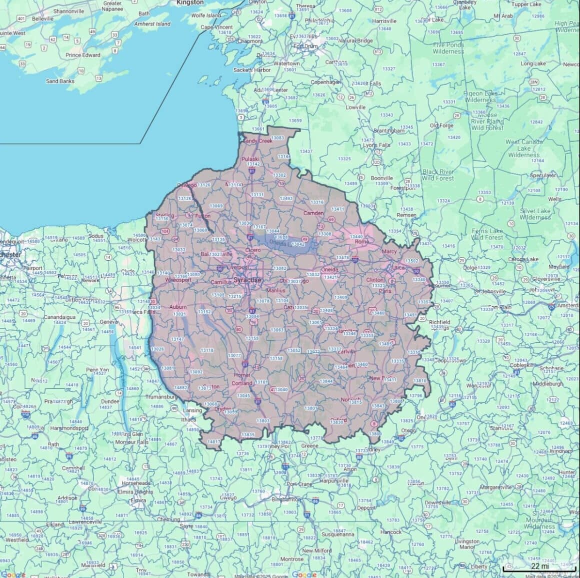 coverage area for knoxville tn