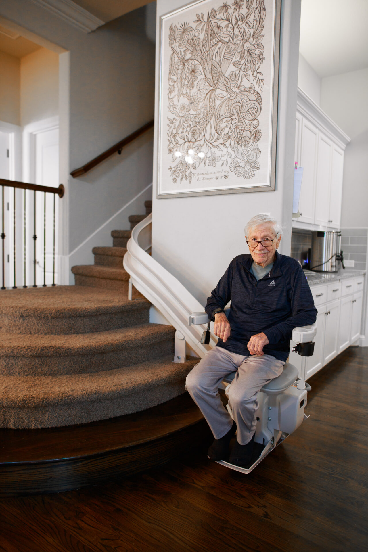 central dallas bruno curved stairlift