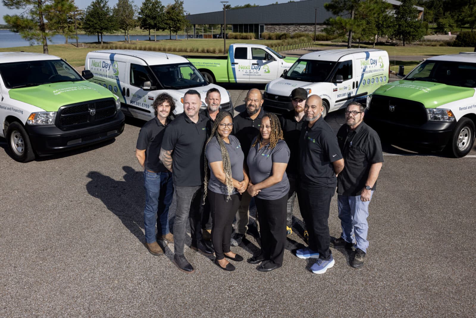 Group photo of Next Day Access at Shelby Farms on Thursday, August 22, 2024