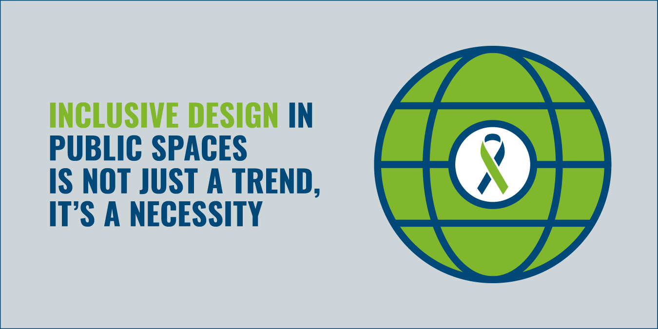 graphic - inclusive design in public spaces is not just a trend; it's a necessity