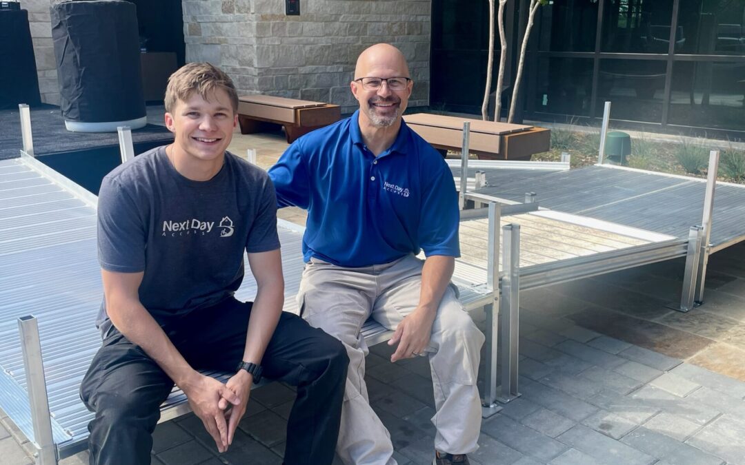 Event ramp installed by Next Day Access North Houston for Omni PGA Frisco Resort grand opening
