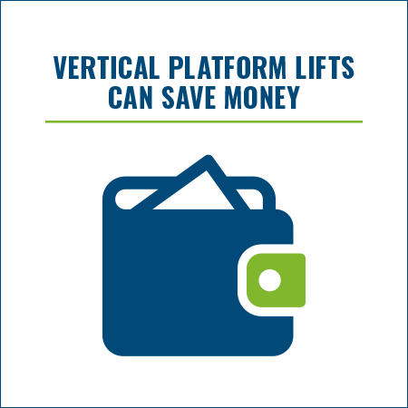Next Day Access Vertical Platform Lifts save money