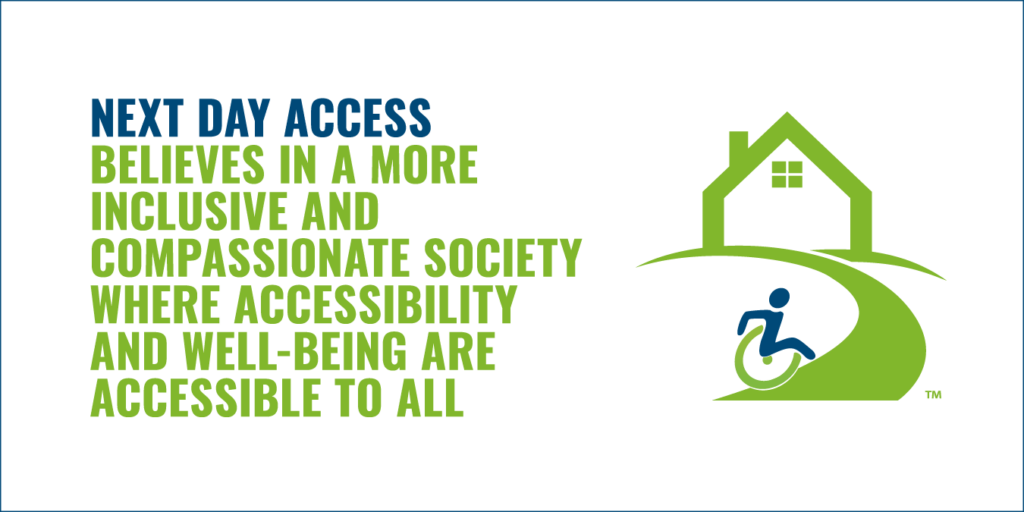 Graphic stating NDA believes in a more inclusive and compassionate society where accessibility and well-being are accessible to all