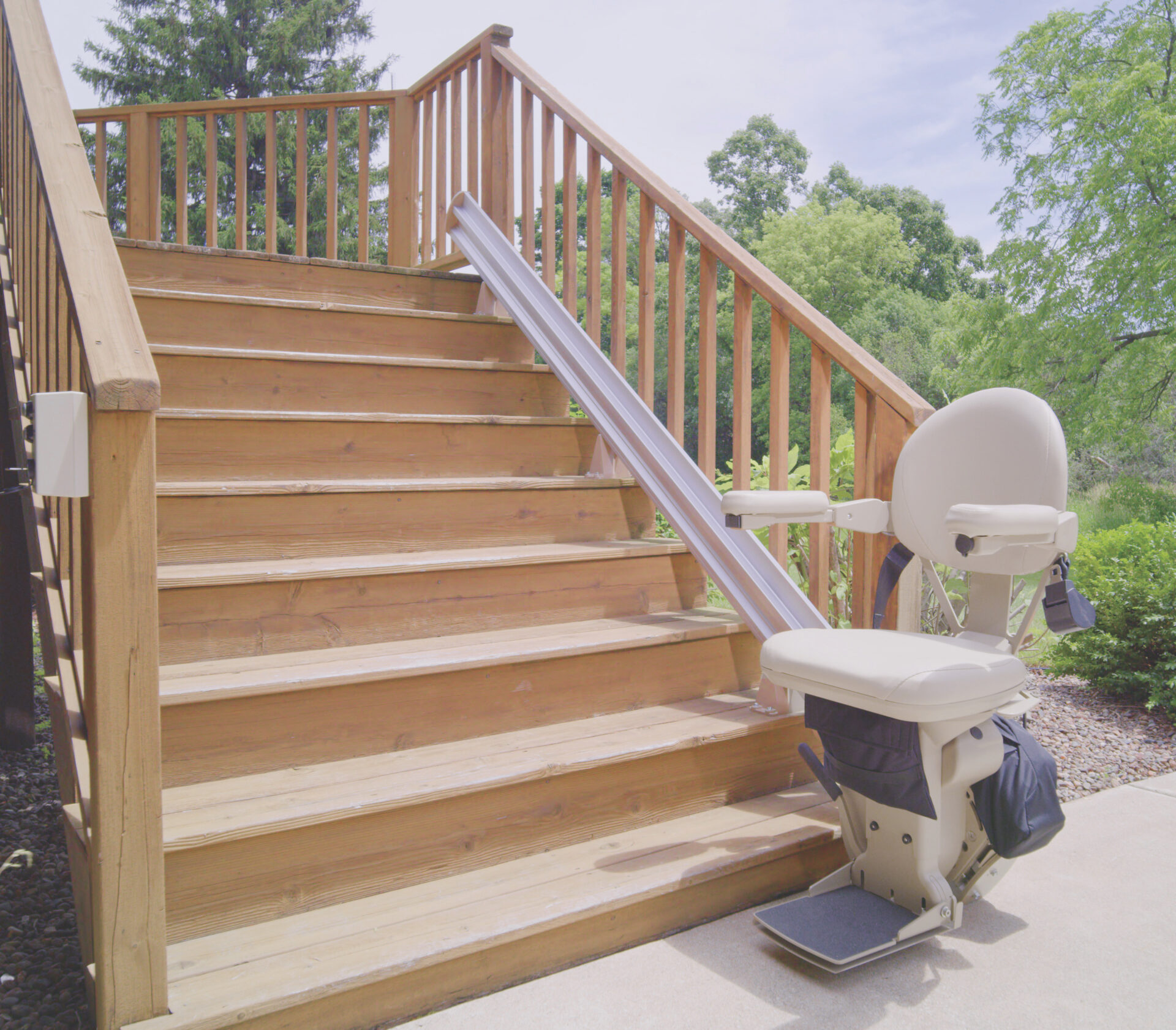 Outdoor Straight Stairlift home & bath modifications wheelchair lift mobility products