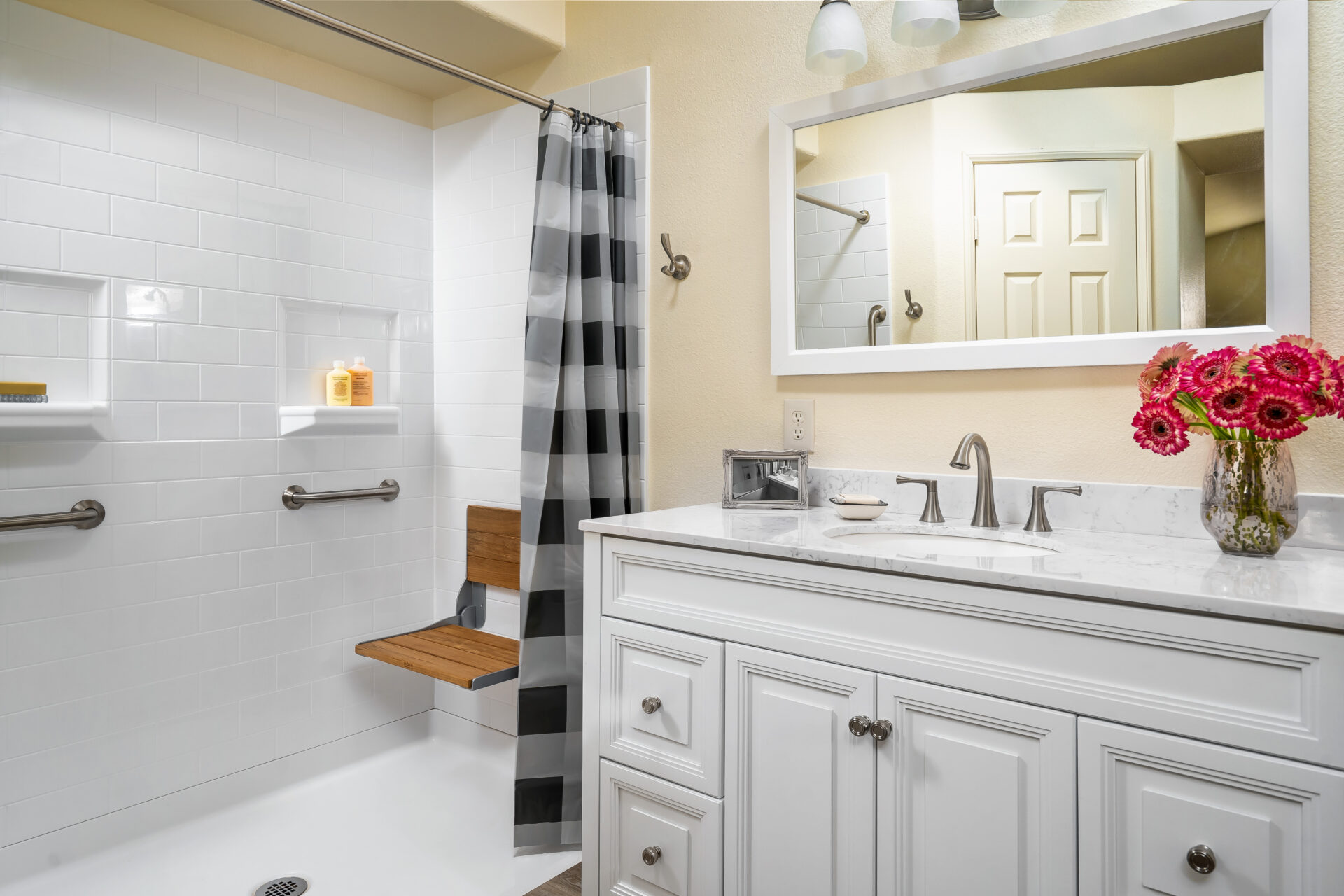 Tub-to-shower photo