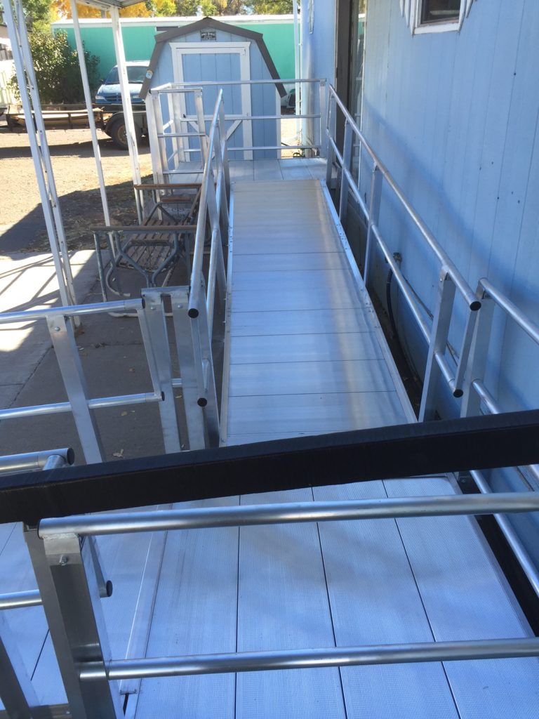 Close up of wheelchair ramp turn- Colorado Springs, CO