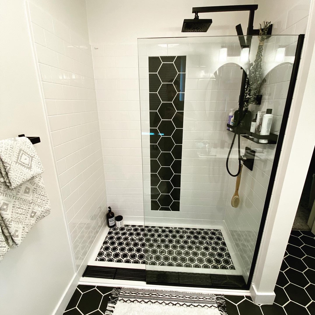Tub-to-shower photo