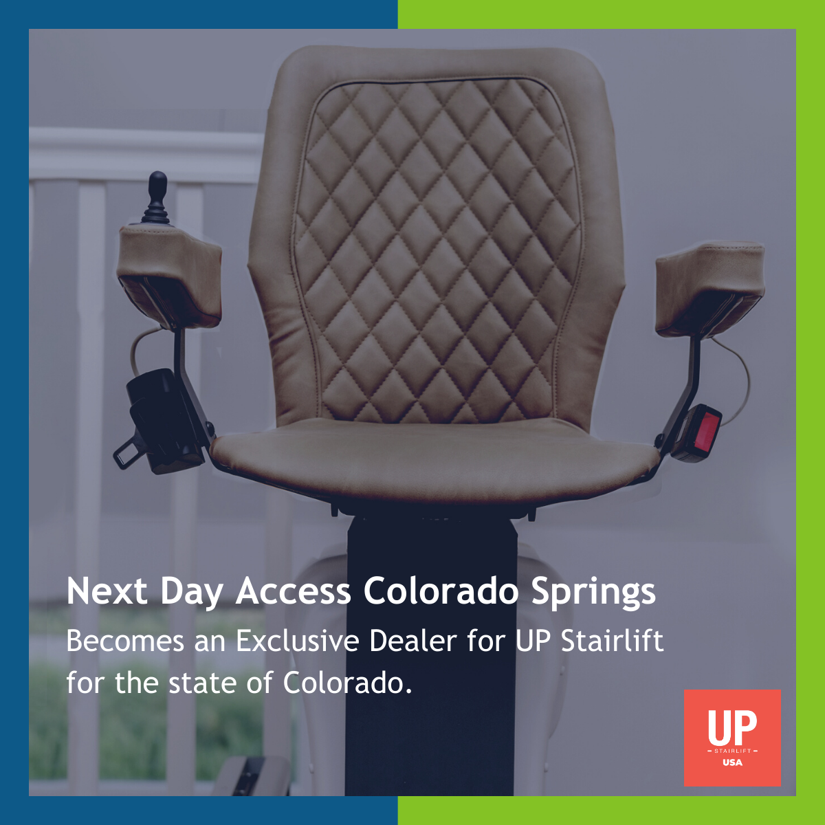 Next Day Access Becomes an Exclusive Dealer for UP Stairlift 1