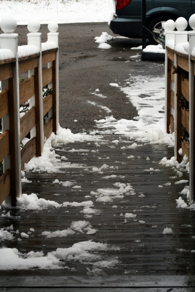 winter weather snowy ramp